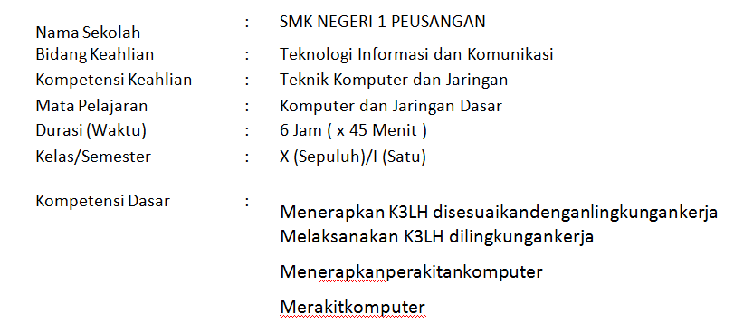Prosedur Pembuatan Laporan Perakitan Komputer