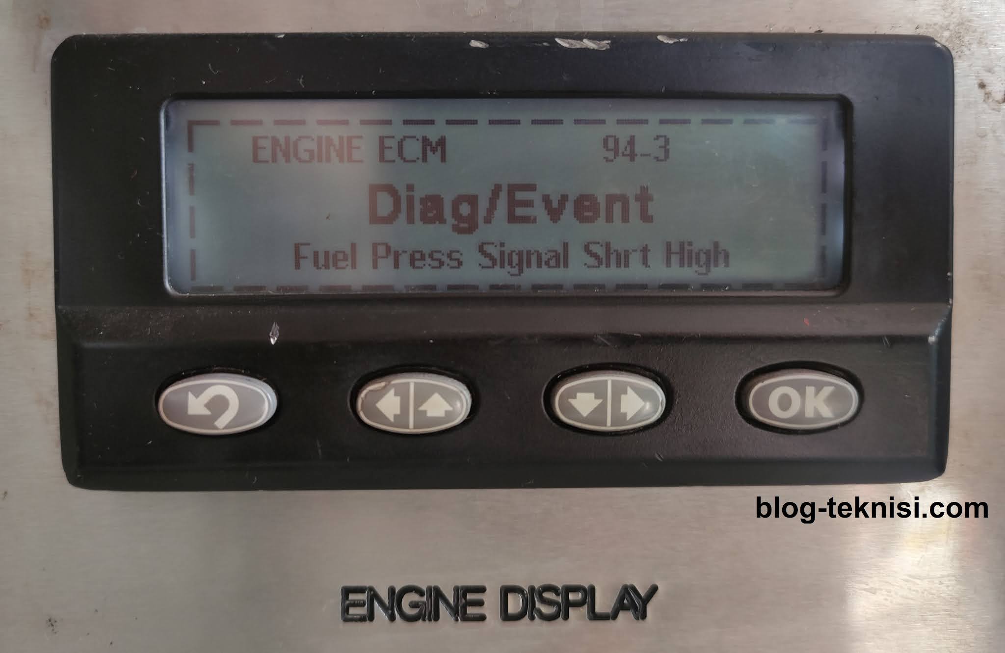 Fuel Delivery Pressure Sensor Voltage Below Normal (Diagnostic Code