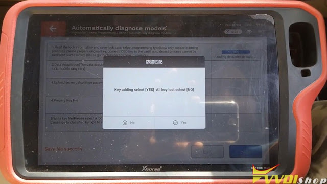 xhorse  vvdi key tool plus benz w204 2007 add key 8