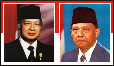 Gambar Presiden Soeharto dan Umar Wirahadikusumah