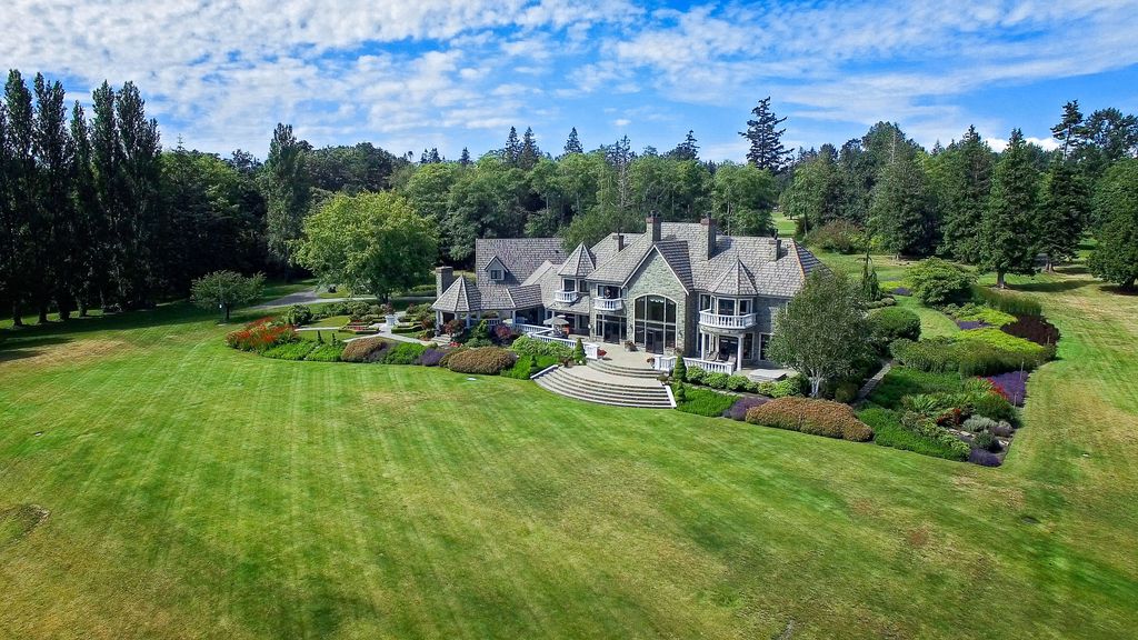 12,000 Square Foot Waterfront Stone Mansion In Blaine, WA THE