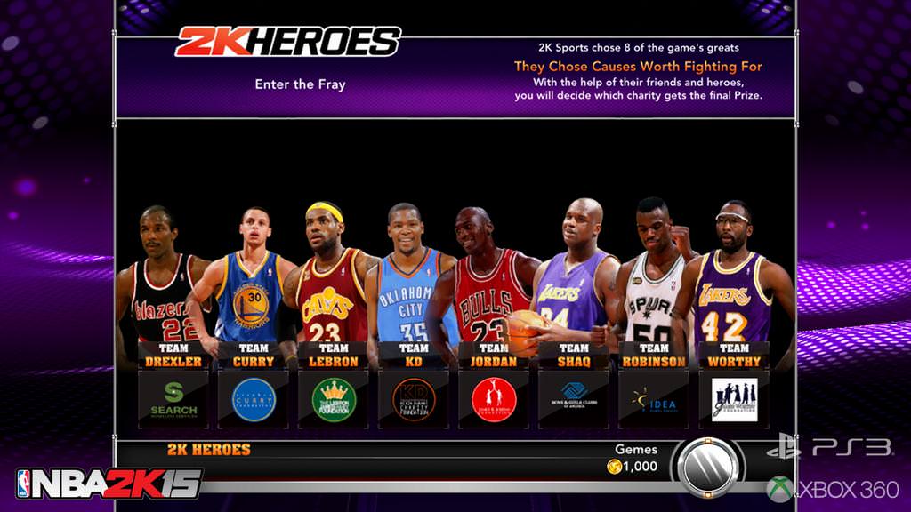 NBA 2K15 2K Heroes Mode Revealed : PS3 / XBOX 360 Exclusive