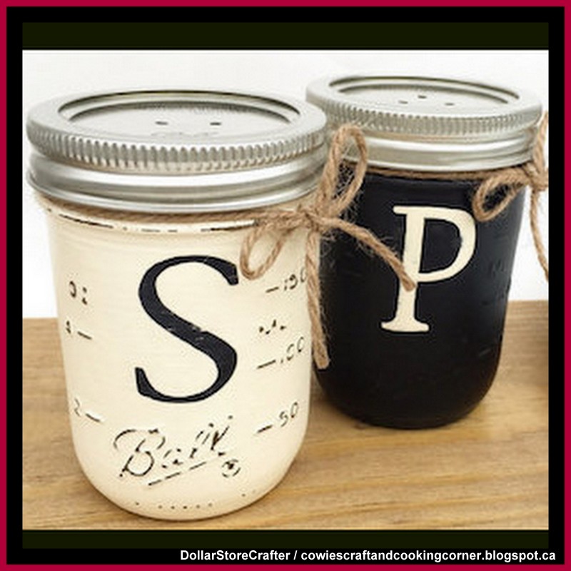 Dollar Store Crafter DIY Salt And Pepper Shakers Using Dollar Tree