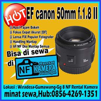 Rental Lensa CANON 50mm F.1.8 EF [Rp.40.000/24 Jam]