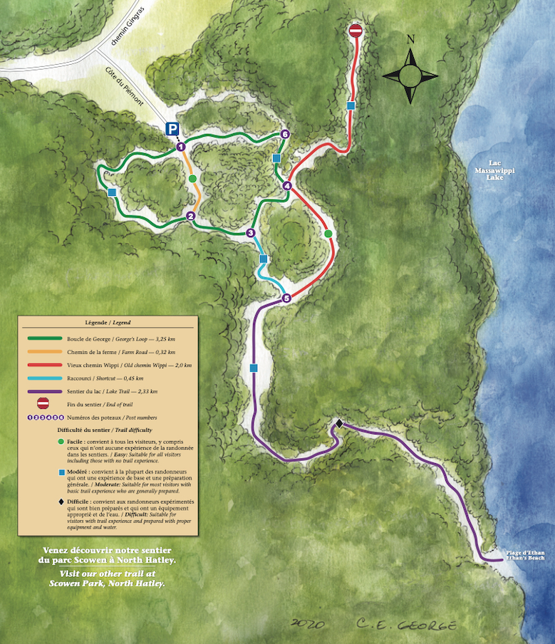 Les Sentiers Massawippi : Most Of The Former Railway�s Path Is Now Bicycle Trails.