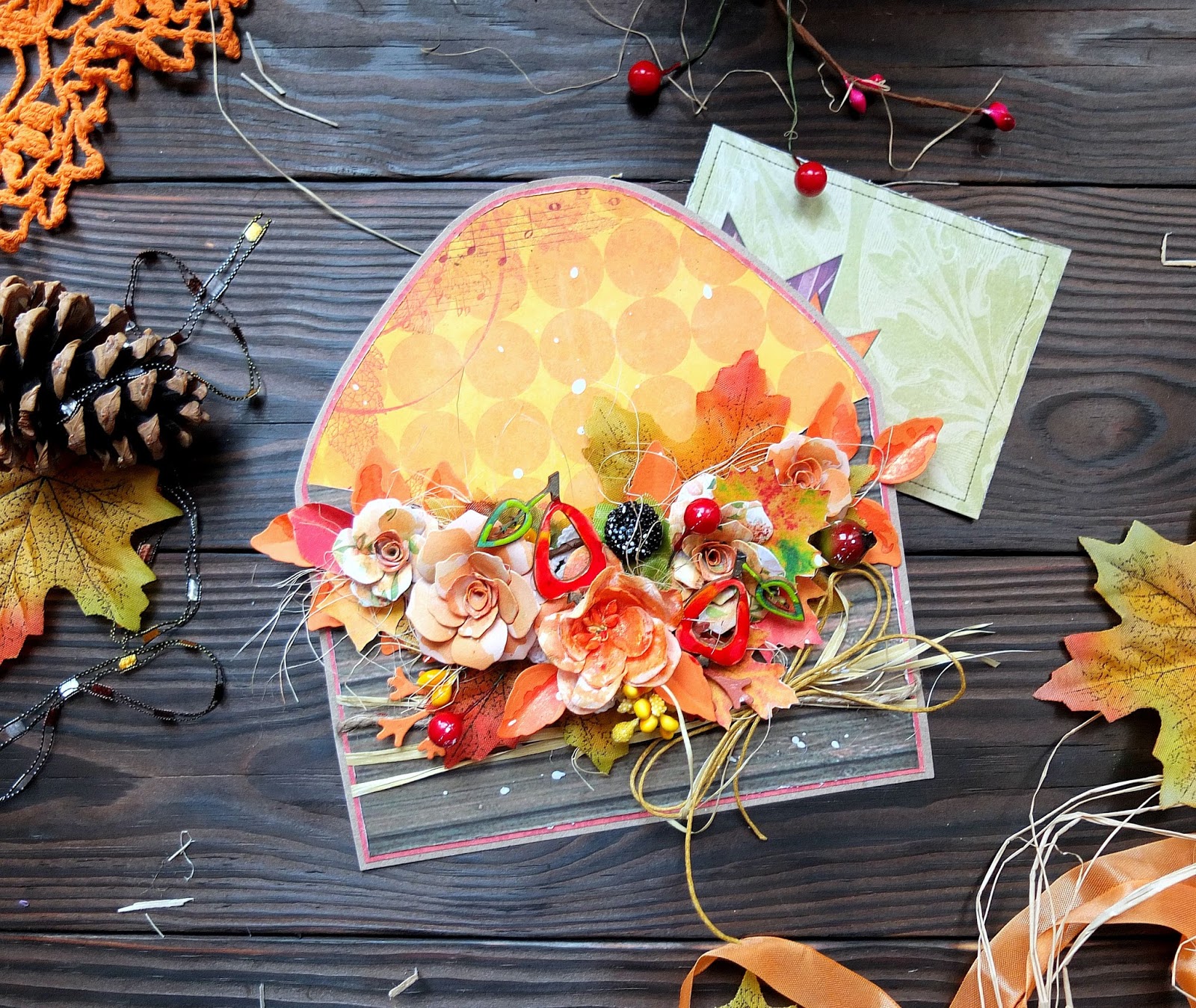 осенняя открытка. открытки на тему осень. осенние поделки из бумаги. оригинальные осенние открытки. осенняя открытка.