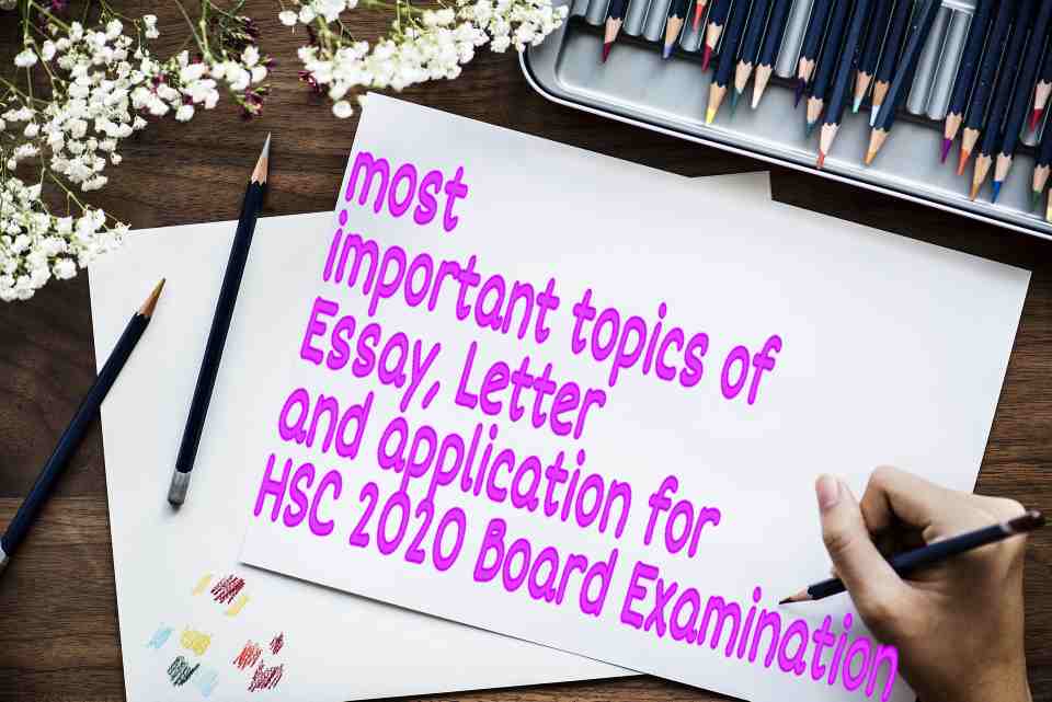 Important Essay, Letter and Application topics for bse Odisha annual