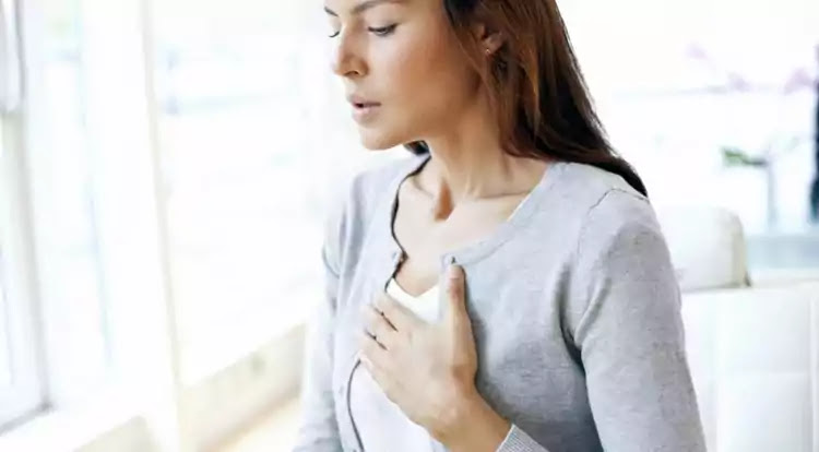 Women facing breathing difficulties