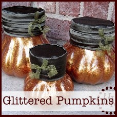 h glittered+pumpkins