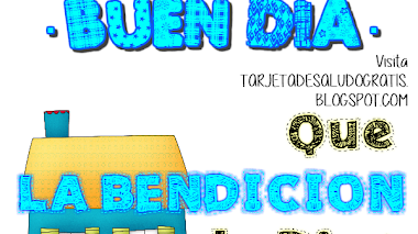 Tarjeta con Buen día de bendición para tu casa