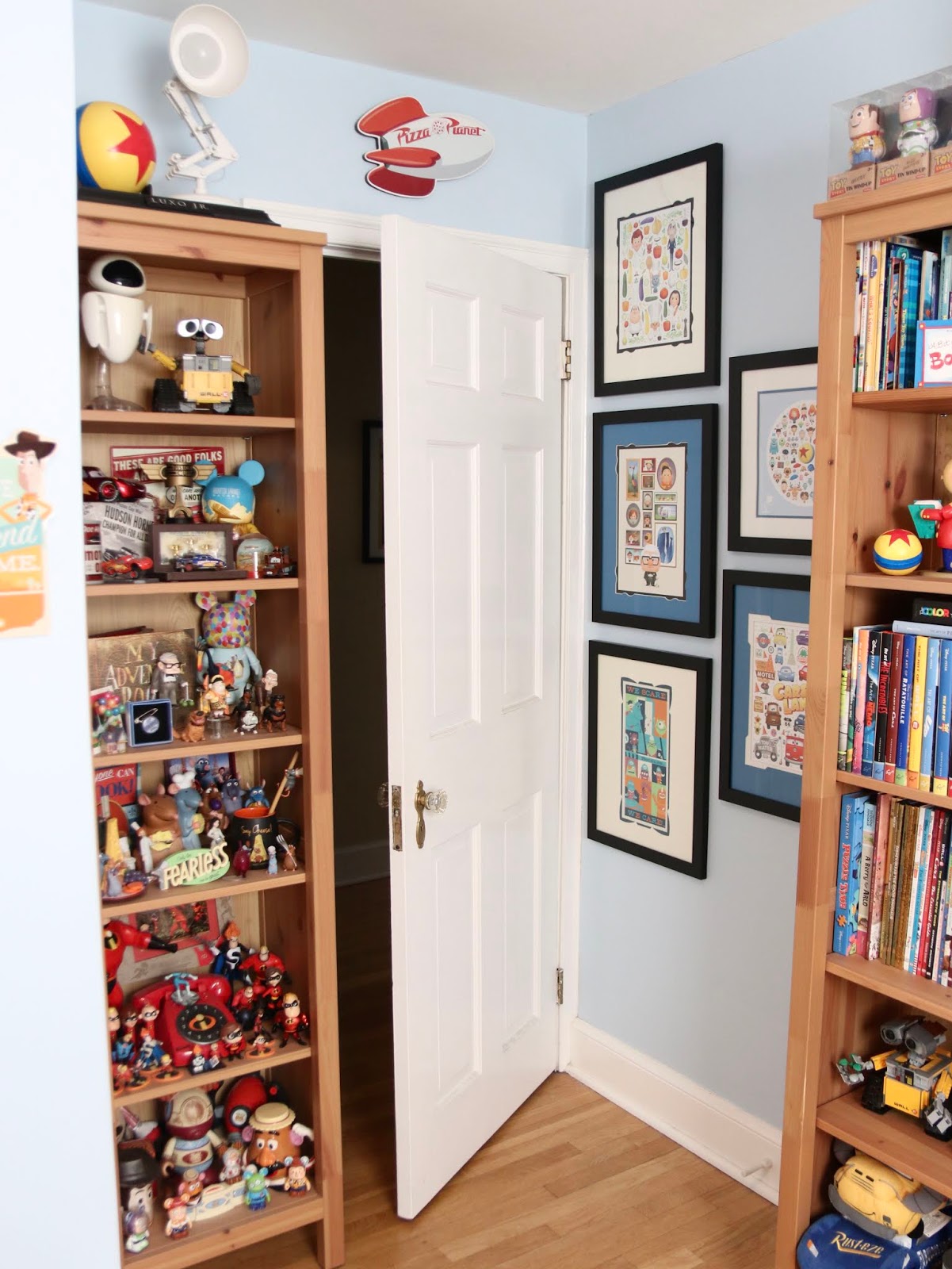 pixar themed home office 