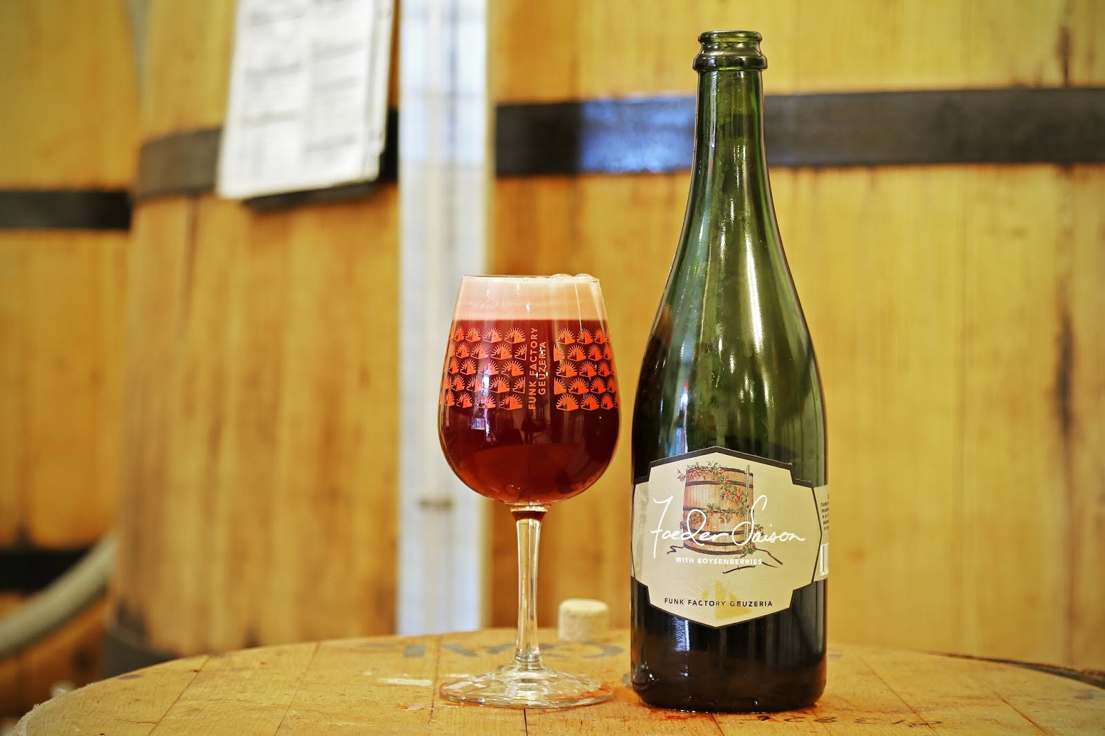 Funk Factory Geuzeria Foeder Saison Boysenberry