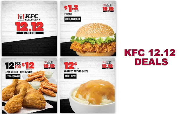 KFC 12.12 Deals : Up to 96% off!