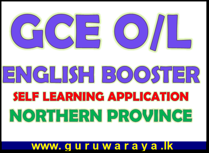 GCE O/L English Booster : Northern Province Education