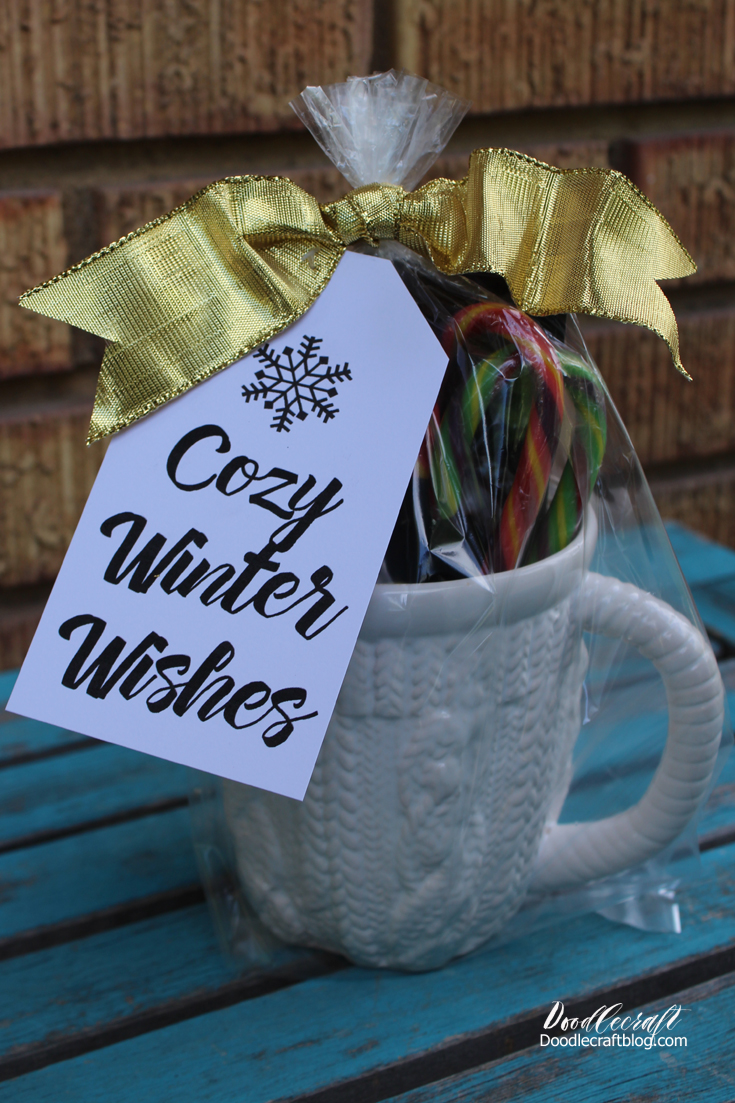 Cozy Winter Wishes Gift with Free Printable!