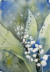 valley lily watercolor paintings painting lilies flower flowers watercolours birchall polly