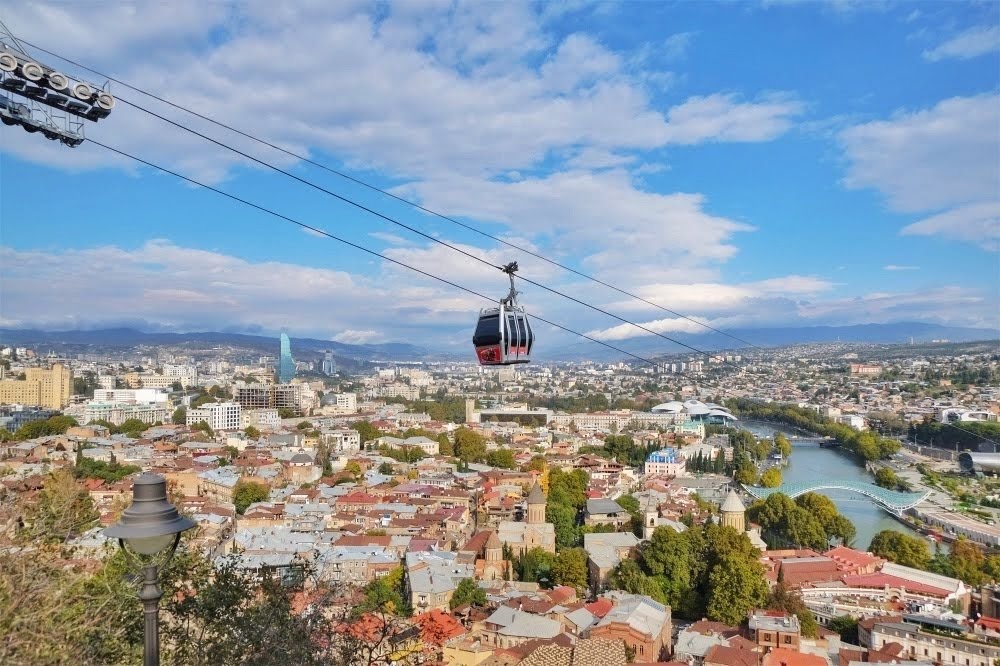 My Time Capsule: Georgia: Splendid Aerial View Over Tbilisi