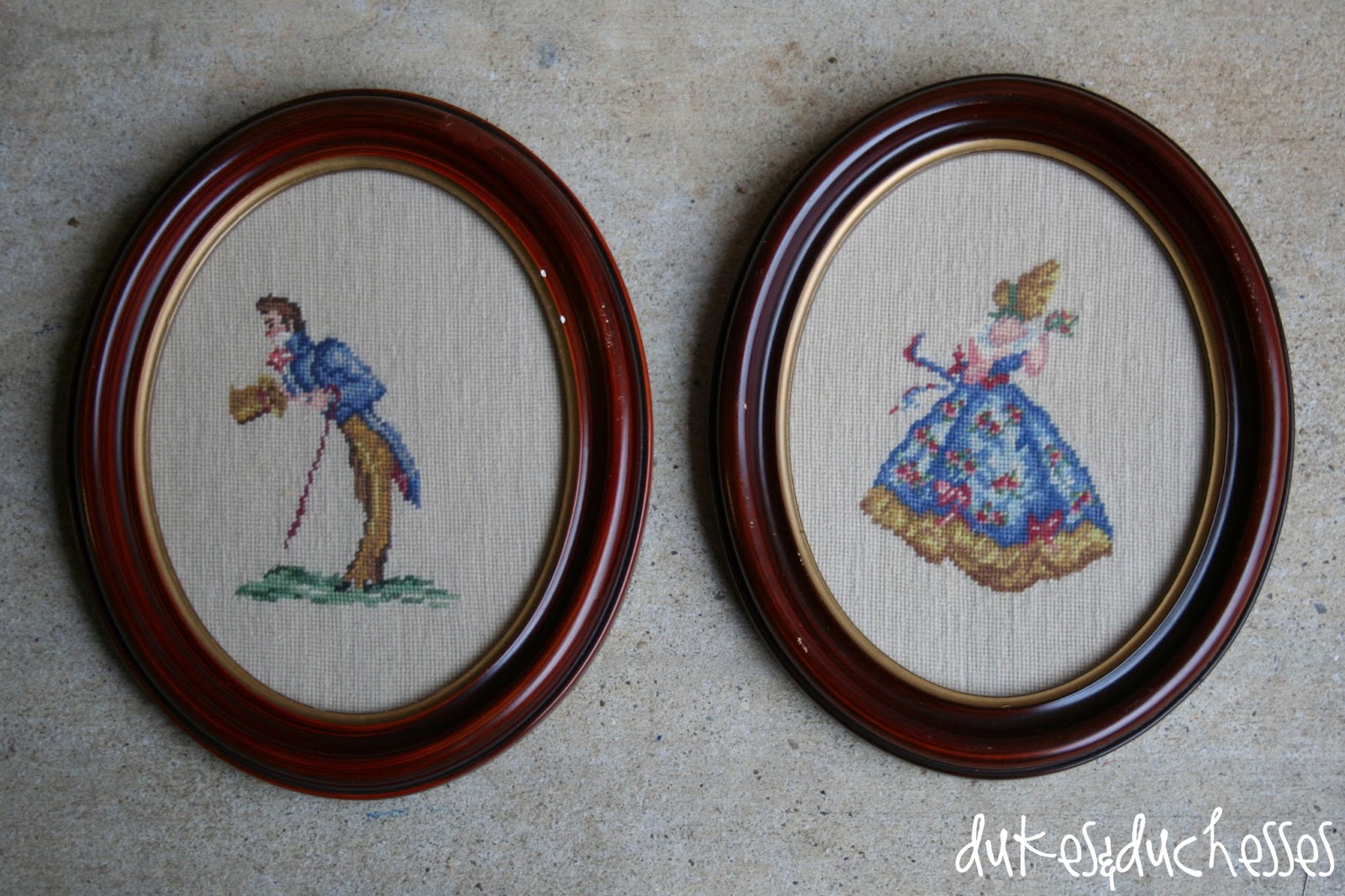 Vintage Needlework Dukes and Duchesses