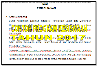 Contoh Program Kerja Kesiswaan Semua Jenjang Tahun  Contoh Program Kerja Kesiswaan Semua Jenjang Tahun 2017