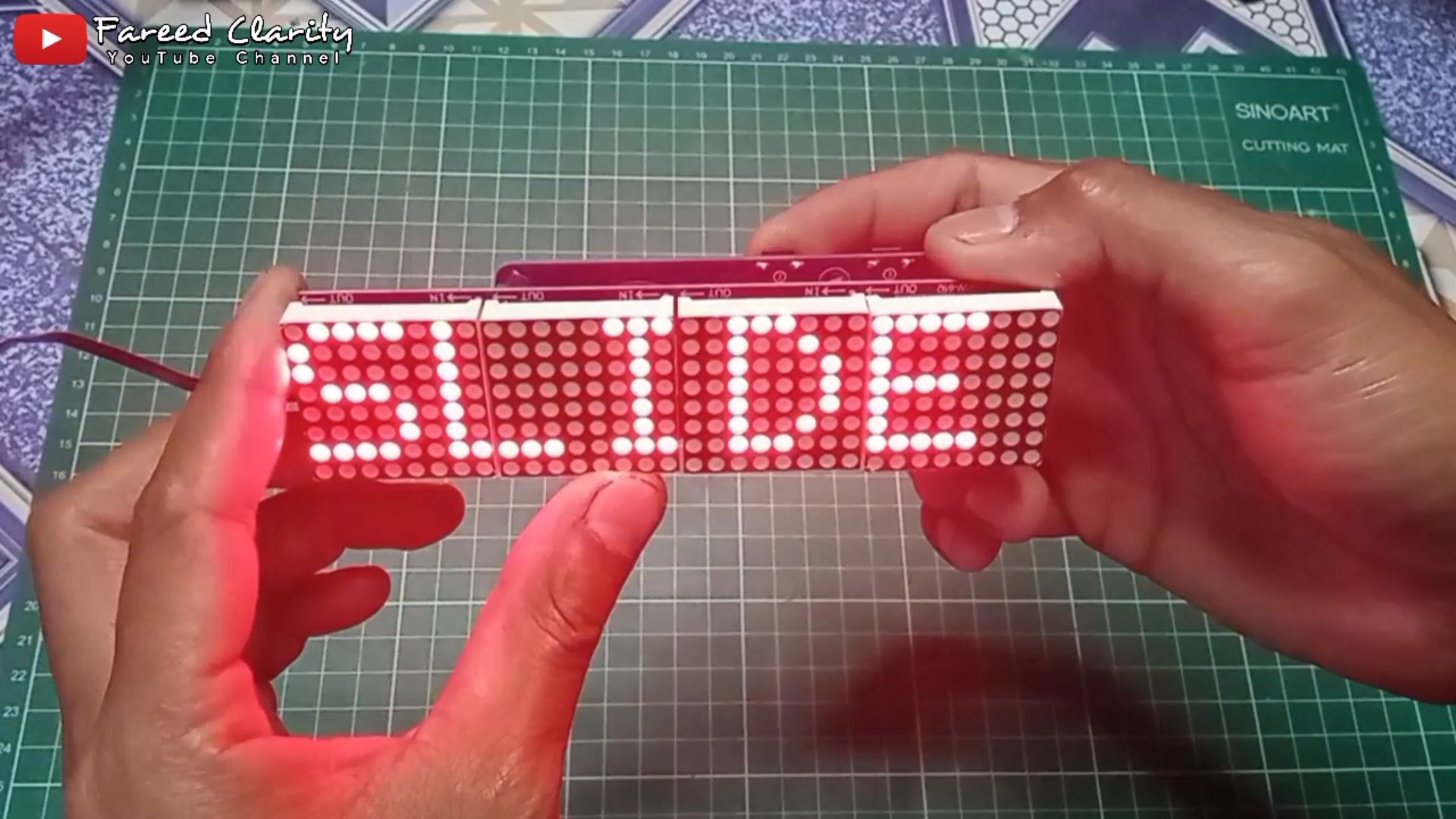 Membuat Jam Digital display dot matrix max7219 Keren untuk dikamar atau diatas meja Fareed