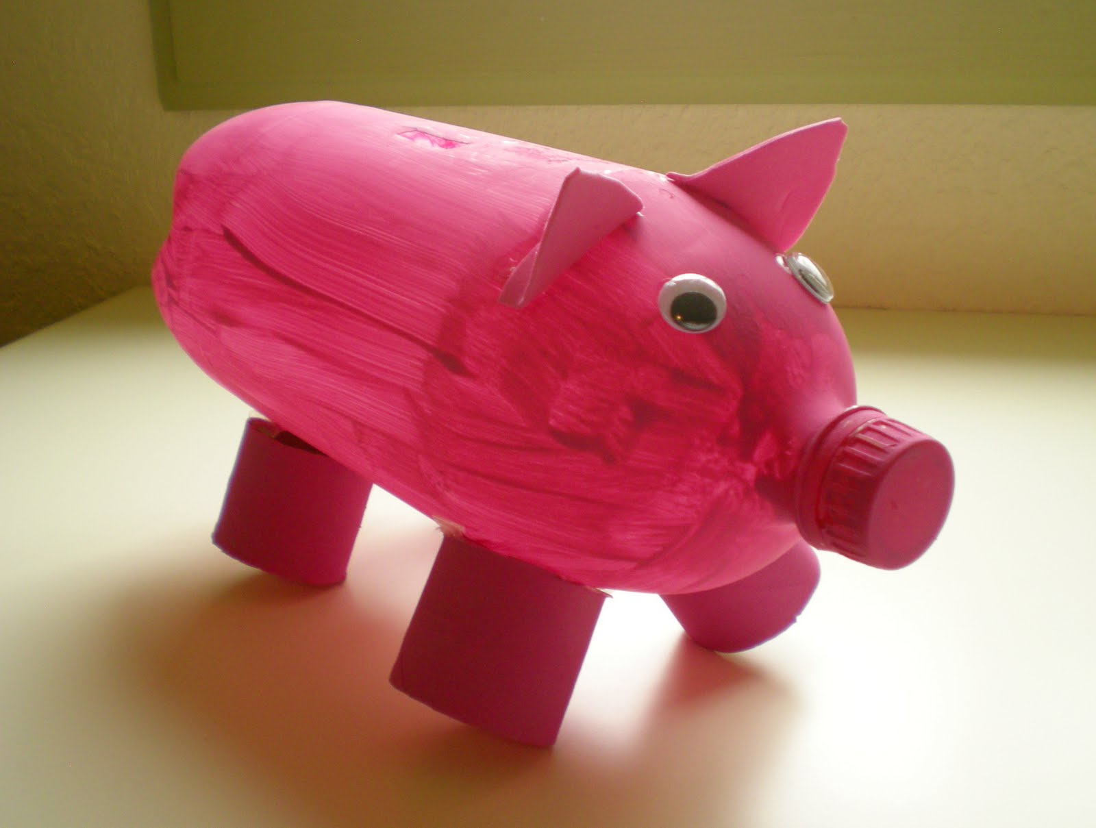 Viridorari Recycling Projects Plastic Bottle Piggy Bank