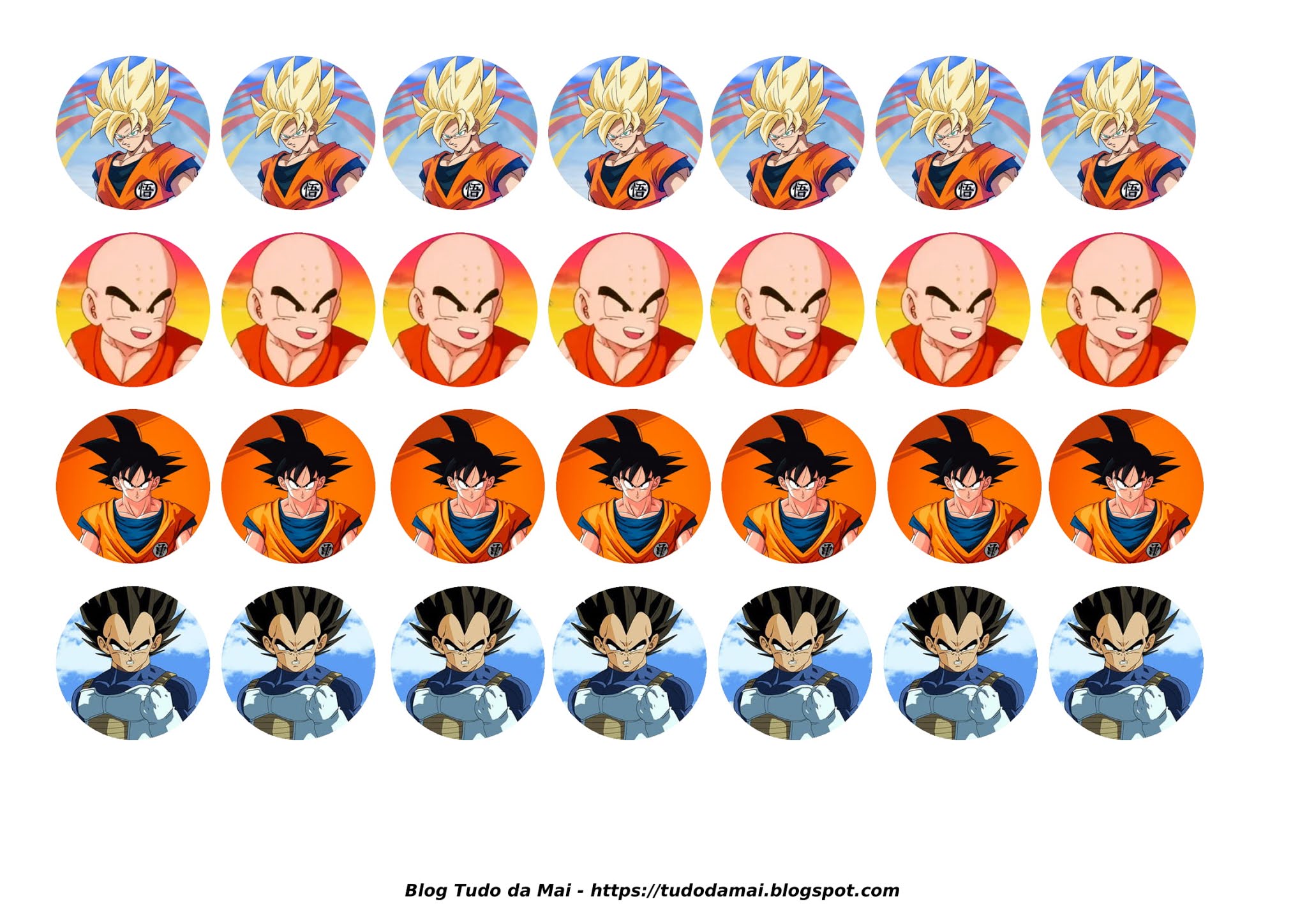 Topo de bolo Dragon Ball Z