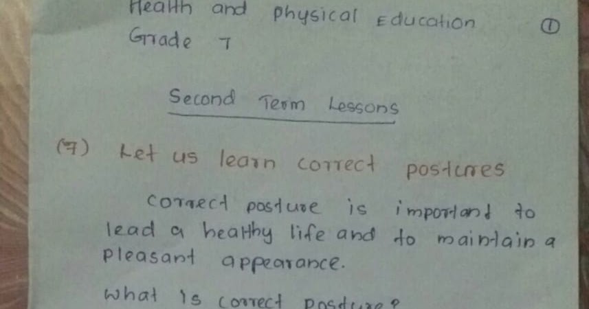 health assignment grade 7