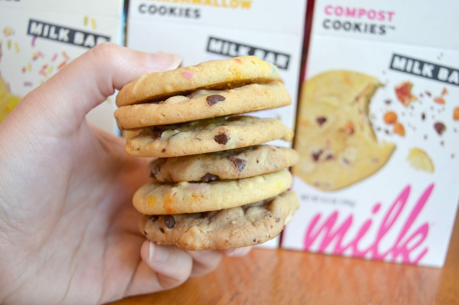 Trying the new Milk Bar Cookies
