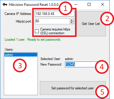 Reset Hikvision password 