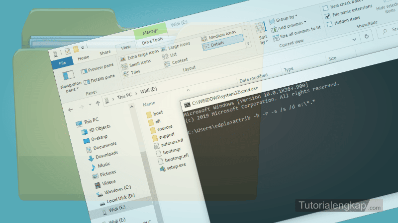 Tutorialengkap cara menampilkan File dan Folder Tersembunyi pada Windows 7, windows 8, Windows 10