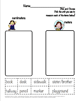 https://www.teacherspayteachers.com/Product/Measurement-Sort-inches-and-centimeters-2659056