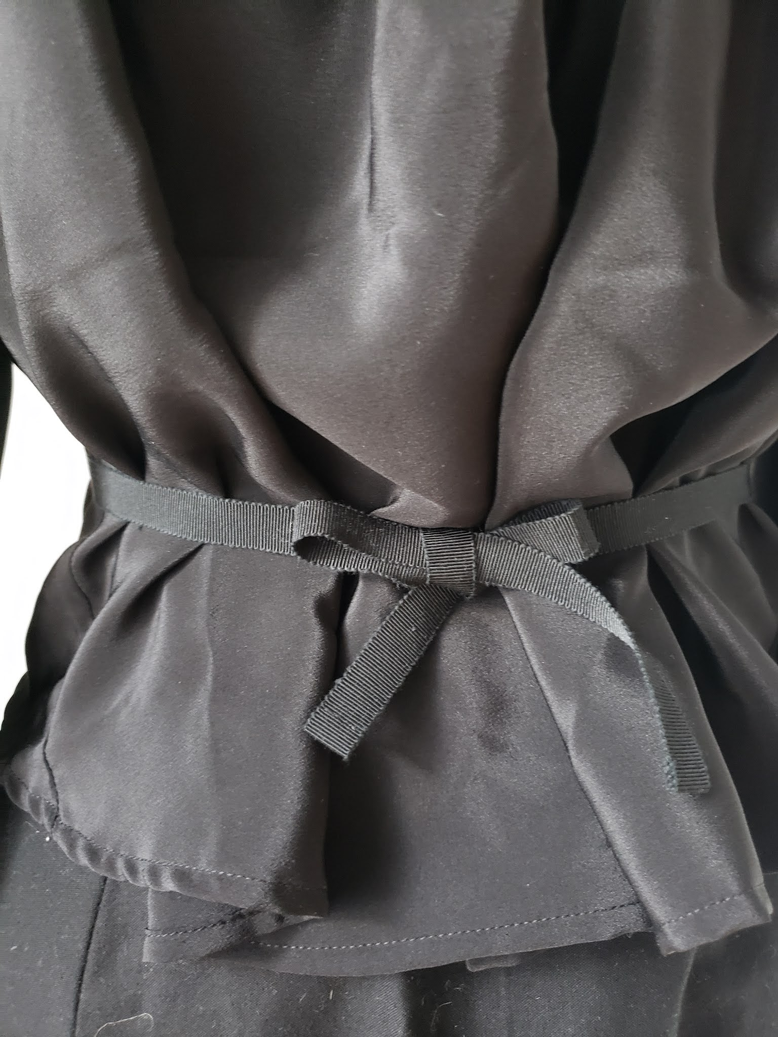 Making a Black Silk Edwardian Shirtwaist w/ Lace Yoke