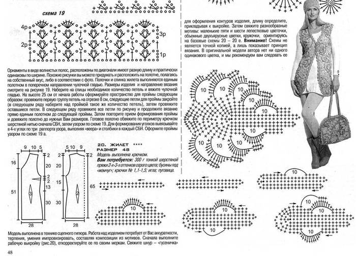 Безрукавка крючком для начинающих схемы с подробным описанием. Вязаные жилетки крючком для женщин со схемами и описанием. Жилет крючком со схемой. Вязаные жилетки крючком схемы. Жилет крючком со схемой.