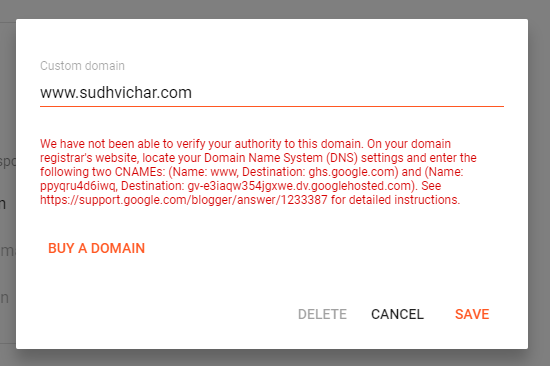 The Only Guide Will Tell You To Setup BlogSpot Custom Domain with Godaddy