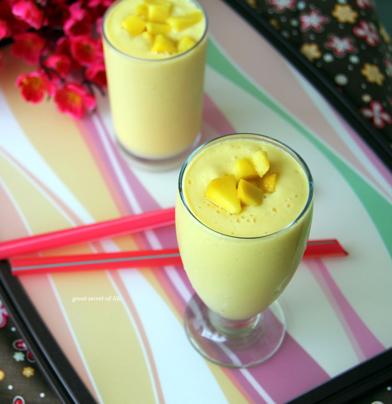 Mango Lassi - Mango Yogurt drink| Great-secret-of-life