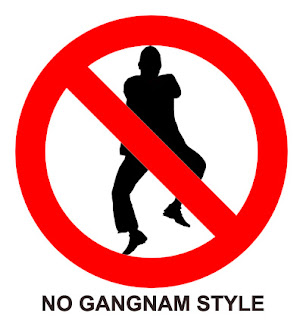 no gangnam style psy signage