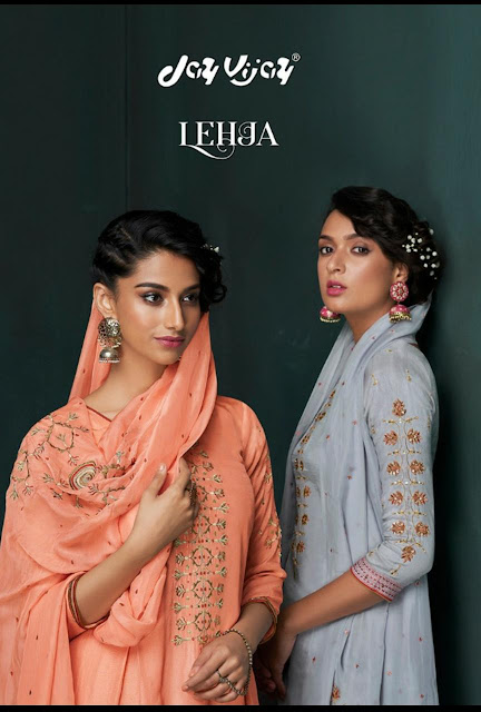 Jay Vijay Lehja Bemberg Silk Salwar Kameez Collection