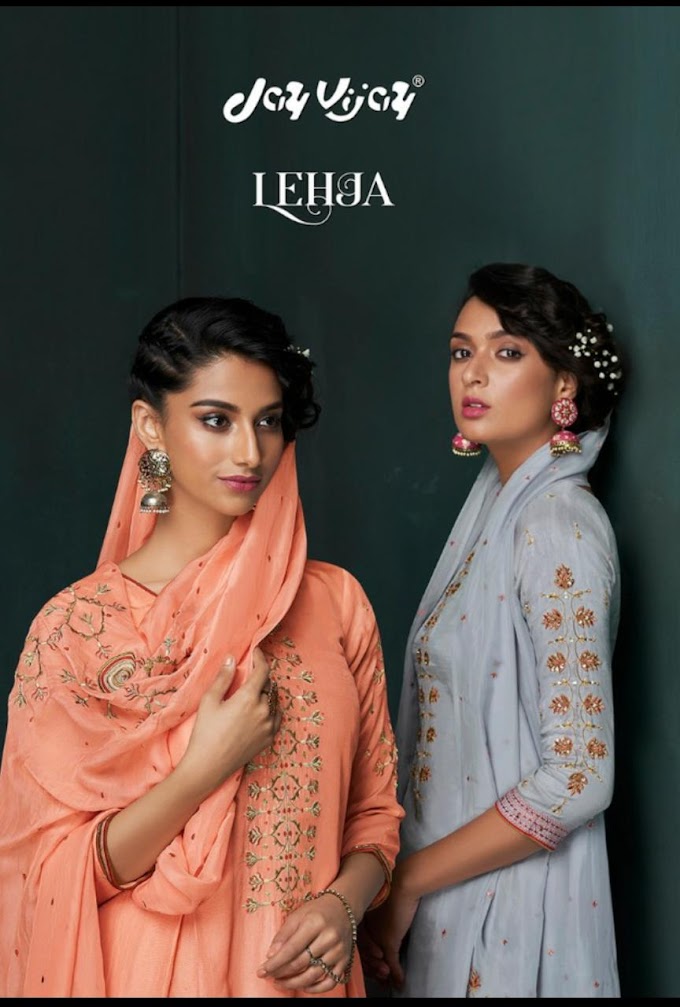 Jay Vijay Lehja Bemberg Silk Salwar Kameez Collection