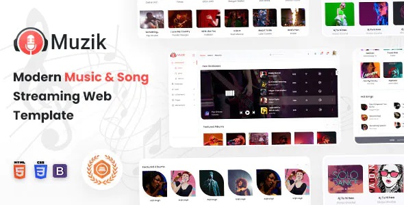 Best Music Streaming Admin Template