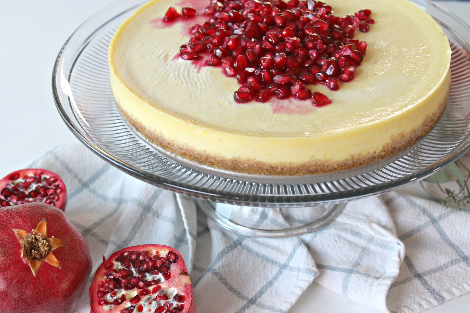 Almond Milk Pomegranate Cheesecake Charmed Crown & Co.