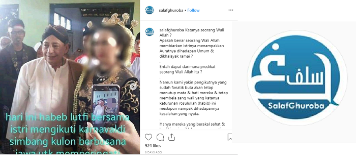 Istri Habib Luthfi Pakai Kebaya, Akun Salaf Ghuroba Nyinyir hingga