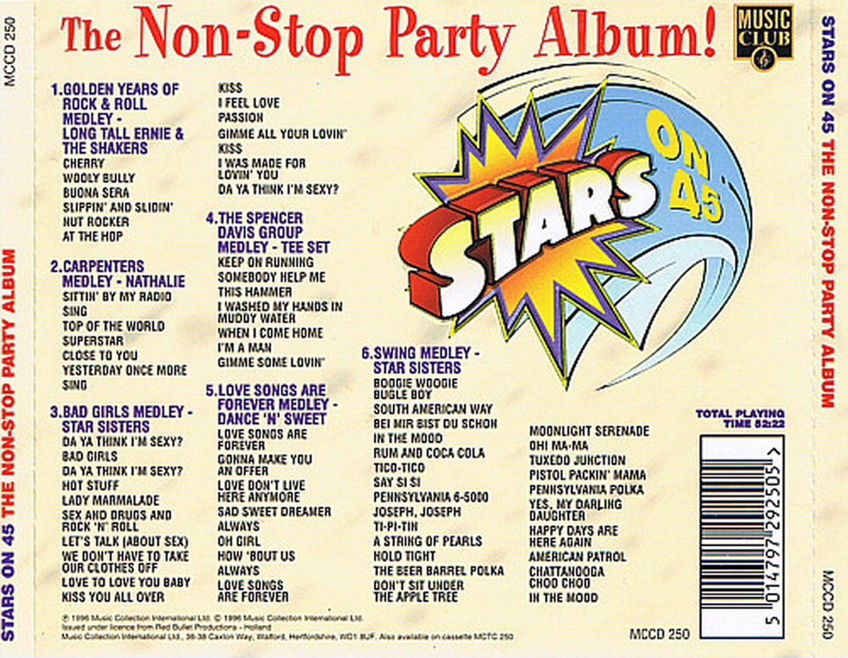 Stars On 45 - The Non-Stop Party Album (CD, Album) 1996 (RESUBIDO) 