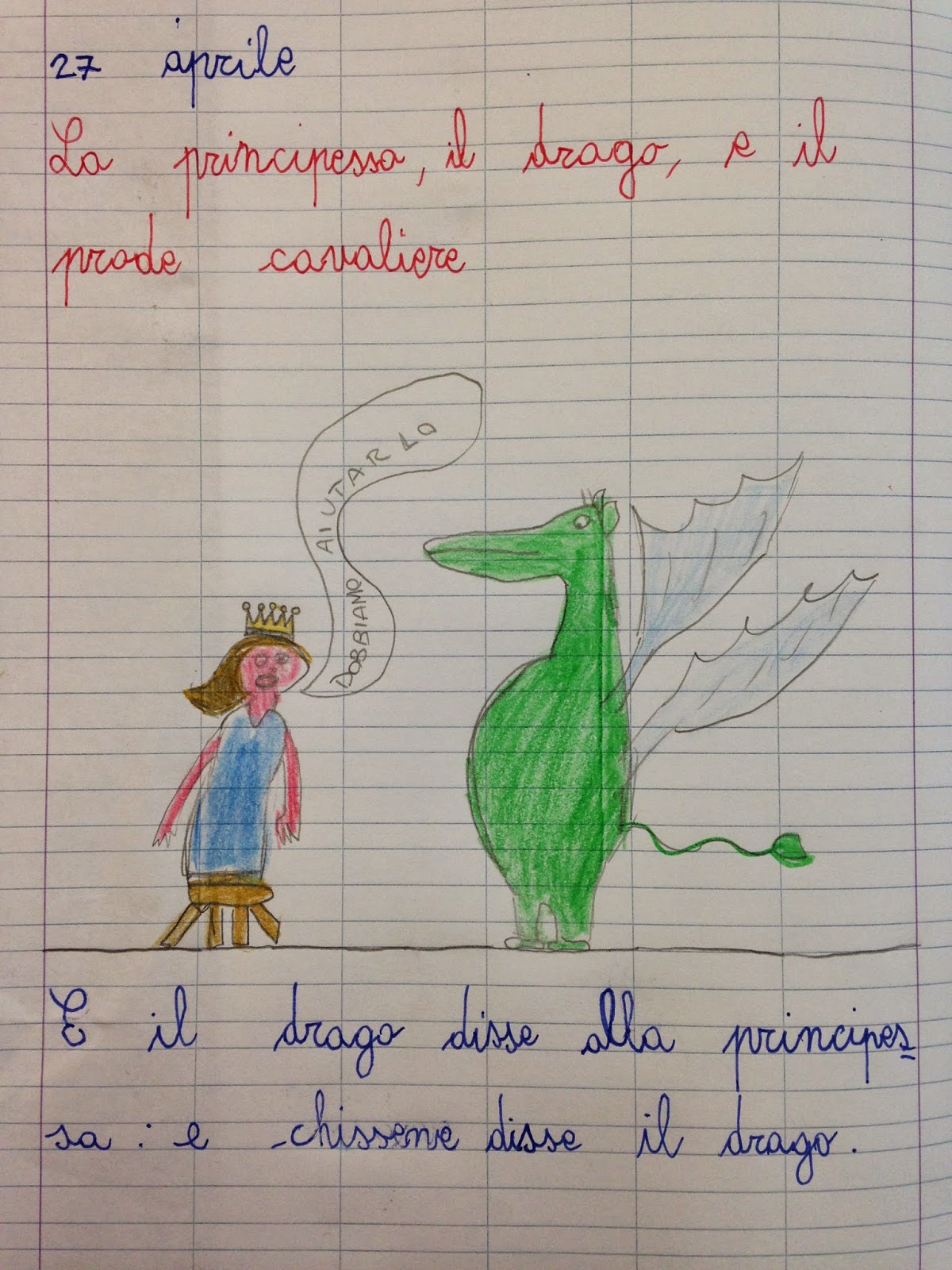 APEdario La principessa, il drago e il prode cavaliere