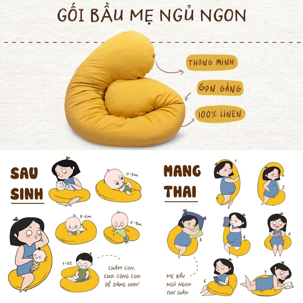 [A159] Đau lưng nên mua gối bầu Đậu Khuyết nào tốt nhất?