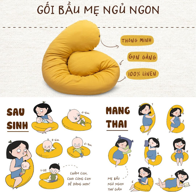 [A159] Những lợi ích không thể bỏ qua của gối dành cho bà bầu
