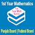 1st Year Mathematics Solved Notes PDF