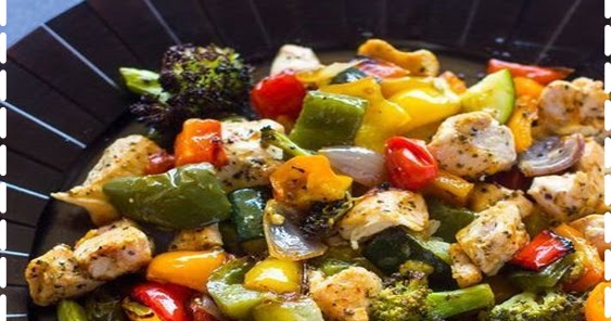 15 Minute Healthy Roasted Chicken and Veggies (One Pan) - Healthy Food ...
