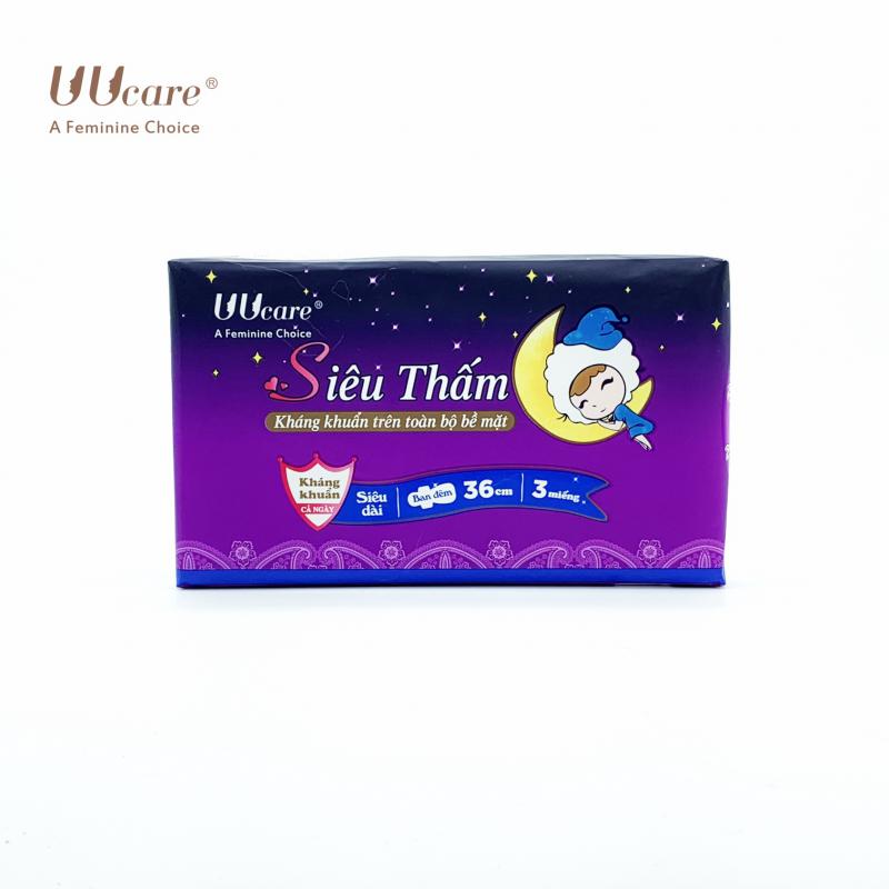 BĂNG VỆ SINH YOUNG GIRL BAN ĐÊM 3 MIẾNG 360MM – UUCARE
