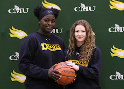 CMU Women's Basketball Sign Dakota Double – Nifemi  Gbadamosi and Madison Zadro