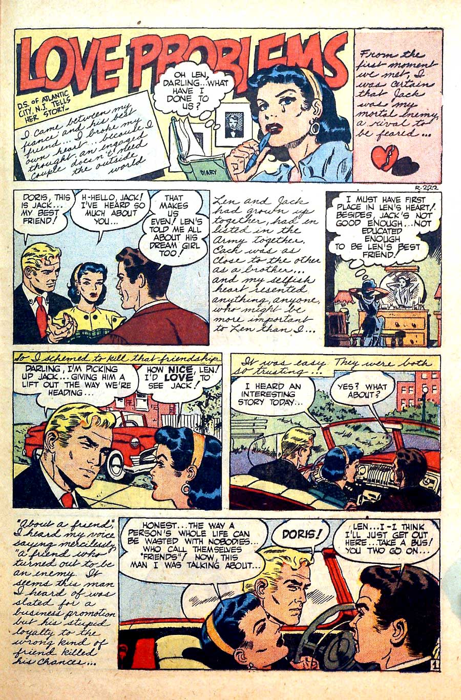 Thrilling Romances #12 golden age 1950s standard comic book page art by Wally Wood